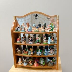 Disney Magic Thimble Collection Lenox 24 figurines Mirror Shelf Complete Set